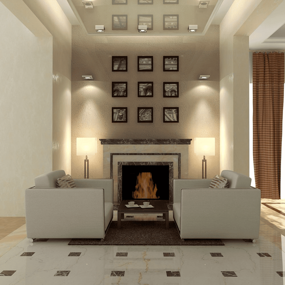 Дизайн-проект интерьеров гостиной